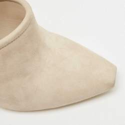 Alexander Wang Light Grey Nubuck Leather Mackenzie Cut Out Booties Size 39