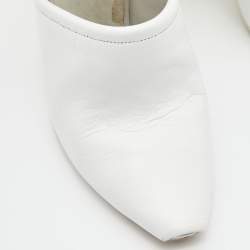 Alexander Wang White Leather Mackenzie Cut Out Booties Size 38