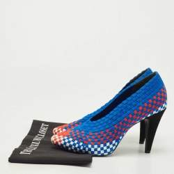 Alexander Wang Tricolor Woven Fabric Carla Pumps Size 38