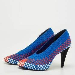 Alexander Wang Tricolor Woven Fabric Carla Pumps Size 38