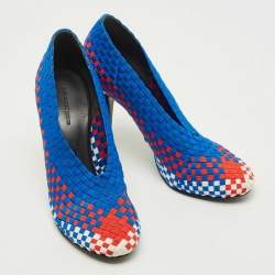 Alexander Wang Tricolor Woven Fabric Carla Pumps Size 38