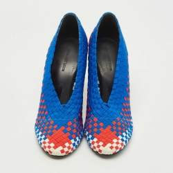 Alexander Wang Tricolor Woven Fabric Carla Pumps Size 38