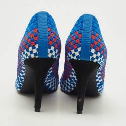 Alexander Wang Tricolor Woven Fabric Carla Pumps Size 38