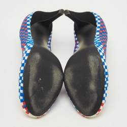 Alexander Wang Tricolor Woven Fabric Carla Pumps Size 38
