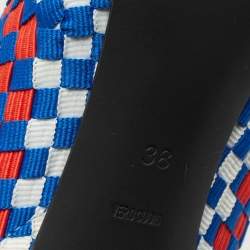 Alexander Wang Tricolor Woven Fabric Carla Pumps Size 38