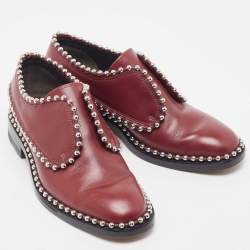 Alexander Wang Burgundy Leather Wendie Derby Size 36