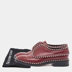 Alexander Wang Burgundy Leather Wendie Derby Size 36