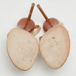 مملوكة مسبقًا Alexander Wang Beige/Transparent Suede and PVC Thong Slingback Sandals Size 40