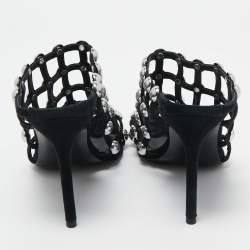 Alexander Wang Black Suede Studded Sadie Mules Size 40
