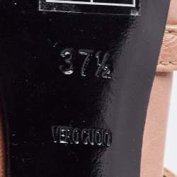 مملوكة مسبقًا Alexander Wang Nude Leather Sadie Studded Caged Sandals Size 37.5