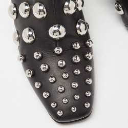 Alexander Wang Black Leather Studded Ellery Booties Size 41