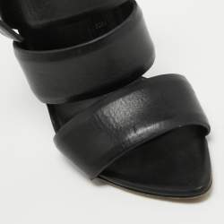 Alexander Wang Black Leather Slingback Sandals Size 36.5