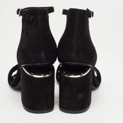 Alexander Wang Black Suede Abby  Sandals Size 39