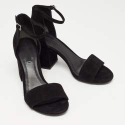 Alexander Wang Black Suede Abby  Sandals Size 39