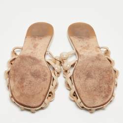 Alexander Wang Beige Leather Amelia Flat Mules Size 38.5