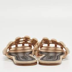 Alexander Wang Beige Leather Amelia Flat Mules Size 38.5