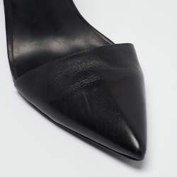 مملوكة مسبقًا Alexander Wang Black Leather Ankle Strap Pumps Size 38.5