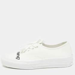 Alexander Wang White Canvas Dropout Sneakers Size 37.5 Alexander Wang TLC