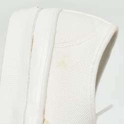 Alexander Wang White Canvas Dropout Sneakers Size 37.5