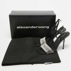 Alexander Wang Black Leather Julie Sandals Size 36