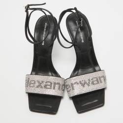 Alexander Wang Black Leather Julie Sandals Size 36