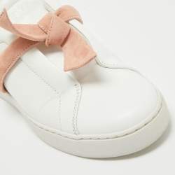 Alexandre Birman White Leather Low Top Sneakers 37