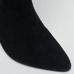 Alexandre Birman Black Suede Over The Knee Boots Size 37