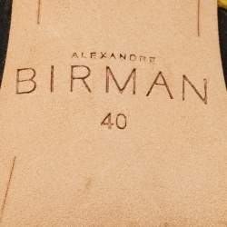 Pre Owned Alexandre Birman Multicolor Suede Aurora Ankle Wrap Sandals Size 40