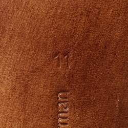 Pre Owned حذاء كعب عالي ألكسندر بيرمان نعل سميك جلد ثعبان أزرق كحلي مقاس 40