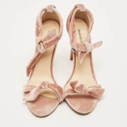 Pre Owned صندل ألكسندر بيرمان كلاريتا جلد فضي مقاس 37