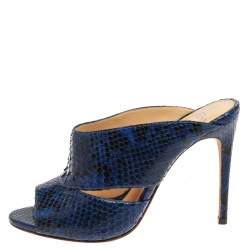 Alexandre Birman Blue Latoya Mules Size 36