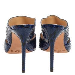 Alexandre Birman Blue Latoya Mules Size 36