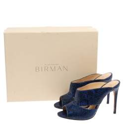Alexandre Birman Blue Latoya Mules Size 36