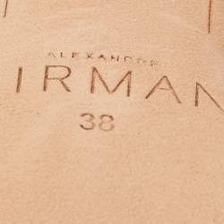 Pre Owned Alexandre Birman Burgundy Suede Ankle Strap Cage Sandals Size 38