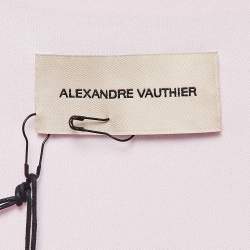 Alexandre Vauthier Pink Crystal Embellished Draped Mini Dress M