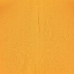 Alexandre Vauthier Orange Jersey V-Neck Bodysuit M