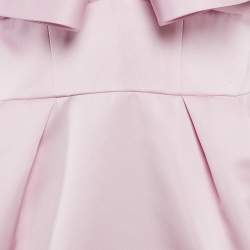 Alexandre Vauthier Pink Satin Ruffled Mini Dress M