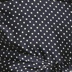 Pre Owned Alexandre Vauthier Navy Blue Polka Dots Satin Wrap Crop Top S