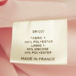 Pre Owned Alexandre Vauthier Pink Satin Ruffled Mini Dress S