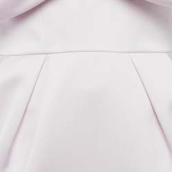 Pre Owned Alexandre Vauthier Pink Satin Ruffled Mini Dress S