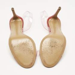 Pre Owned Alexandre Vauthier Red PVC Slingback Sandals Size 38.5