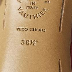 Pre Owned Alexandre Vauthier Red PVC Slingback Sandals Size 38.5