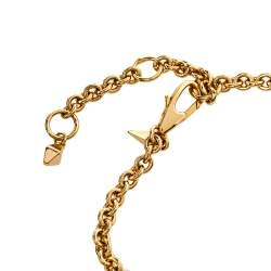 Alexis Bittar Georgian Multicolor Stone Gold Tone Double Strand Necklace