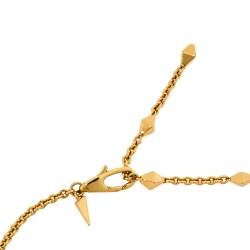Alexis Bittar Lucite Crystal Gold Tone Necklace
