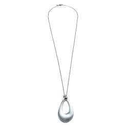 Alexis Bittar Crystal Teardrop Lucite Long Pendant Necklace