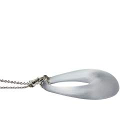 Alexis Bittar Crystal Teardrop Lucite Long Pendant Necklace