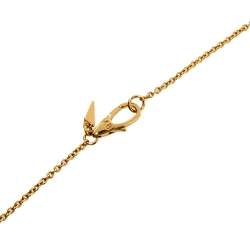 Alexis Bittar Crystal Capped Gold Tone Tassel Chain Pendant Necklace