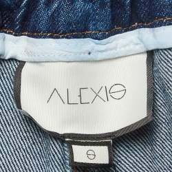 Alexis Blue Denim Belted High Waist Jeans S