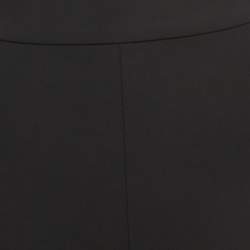 Alexis Black Stretch Crepe Fringed Pants S