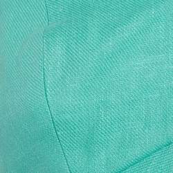 Alexis Green Ramie Halter Top S